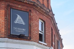 The Railway Pub & Dining Rooms branding