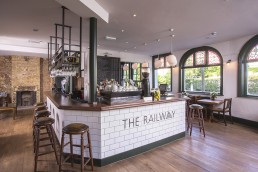 The Railway Pub & Dining Rooms branding