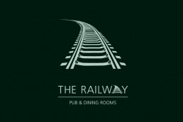 The Railway Pub & Dining Rooms branding
